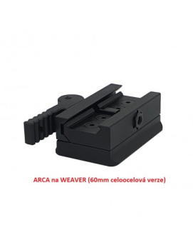 ARCA Swiss to WEAVER 40mm (reducción de trípode) ACERO